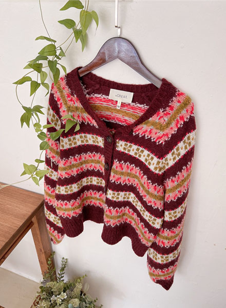 [수입공구제품] Great wool blended pattern cardigan - 고급 패턴제품